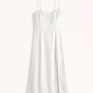 Abercrombie clean high-slit midi dress